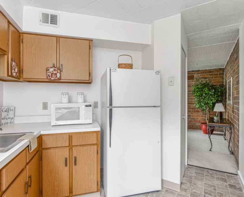 Summit Apartments Kitchen to Living Room Detail