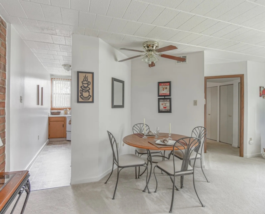 The Summit Apartments Living Room to Kitchen Detail